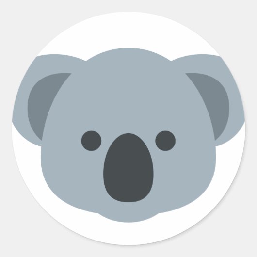 Sticker Rond Koala emoji (Devant)