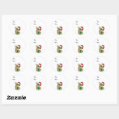 Sticker Rond Koala Noël Ours (Feuille)
