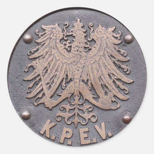 Sticker Rond Koeniglich Preussische Eisenbahn-Verwaltung (Devant)