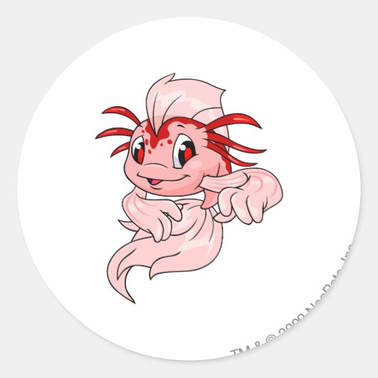Sticker Rond Koi Red (Devant)