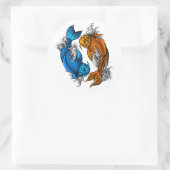Sticker Rond Koi Ying Yang (Sac)