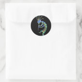 Sticker Rond kokopelli (Sac)