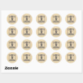Sticker Rond Koloman Moser - Exlibris pour Otto Zuckerkandl (Feuille)
