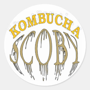 Sticker Rond Kombucha Scoby