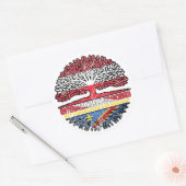 Sticker Rond Kongo Kongolesisch Österreichisch Österreich Baum (Enveloppe)