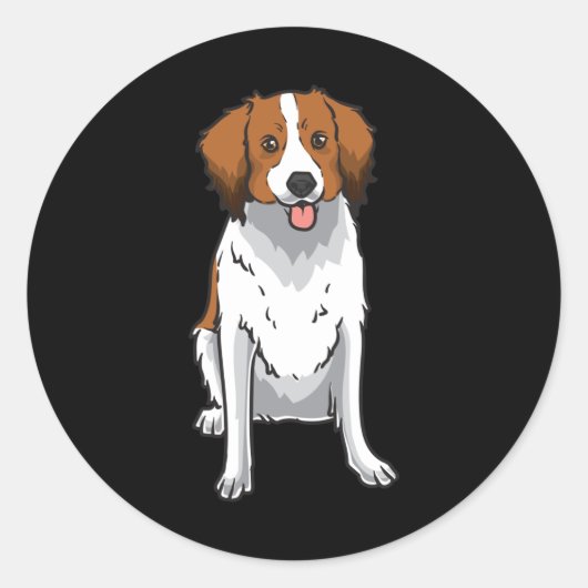 Sticker Rond Kooikerhondje (Devant)