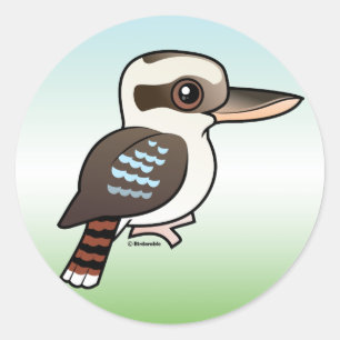 Sticker Rond Kookaburra riant