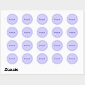 Sticker Rond Kosher meal Request Sticker, Light purple, Navy (Feuille)