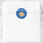 Sticker Rond kosovo (Sac)