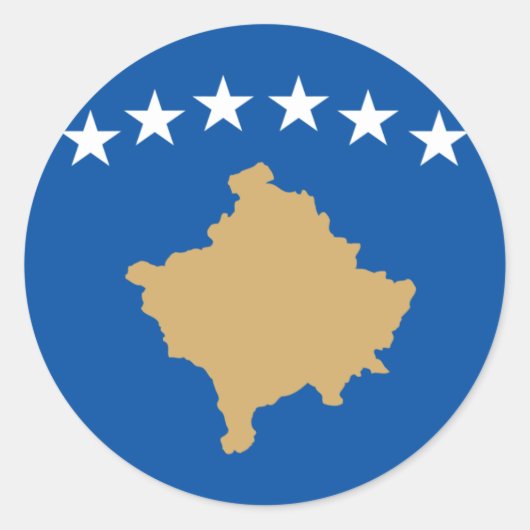 Sticker Rond kosovo (Devant)