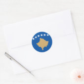 Sticker Rond kosovo (Enveloppe)