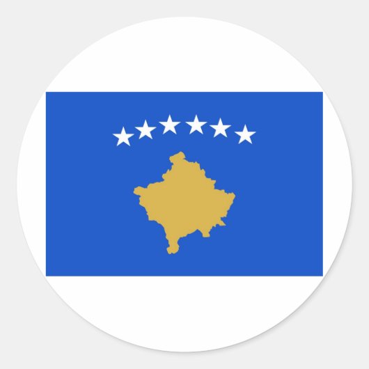 Sticker Rond Kosovo (Devant)