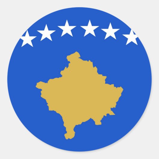 Sticker Rond Kosovo (Devant)