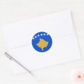 Sticker Rond Kosovo (Enveloppe)