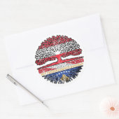 Sticker Rond Kosovo Autriche Autriche Arbre (Enveloppe)