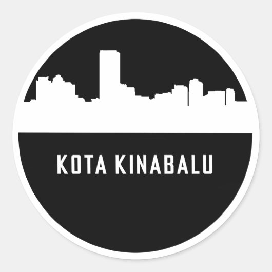 Sticker Rond Kota Kinabalu (Devant)