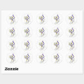 Sticker Rond Kougra White (Feuille)