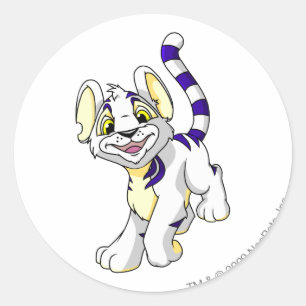 Sticker Rond Kougra White