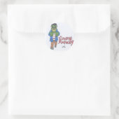 Sticker Rond Kousin Freaky Monster (Sac)