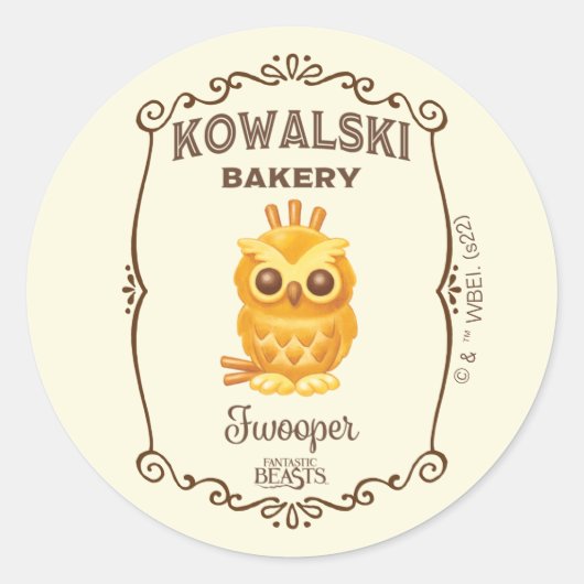 Sticker Rond Kowalski Bakery Fwooper (Devant)