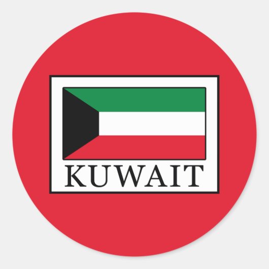 Sticker Rond Koweït (Devant)