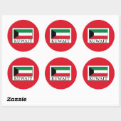 Sticker Rond Koweït (Feuille)