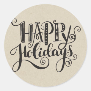 Sticker Rond Kraft Holiday Christmas Tree JEUX VACANCES