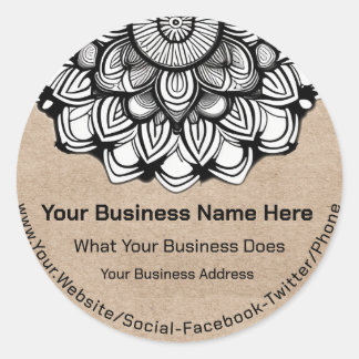 Sticker Rond Kraft Mandala