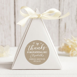 Sticker Rond Kraft Merci d'être passé à la réception de mariage