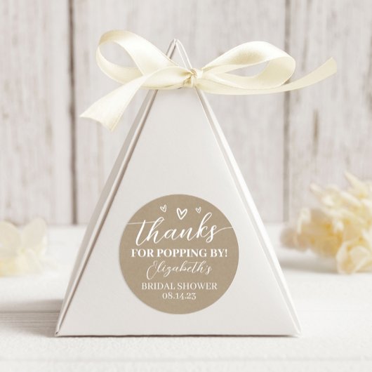 Sticker Rond Kraft Merci d'être venu à la réception de mariage 