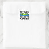 Sticker Rond Kraken libère le kraken (Sac)