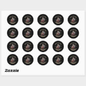 Sticker Rond Krampus Sleigh Rides (Feuille)