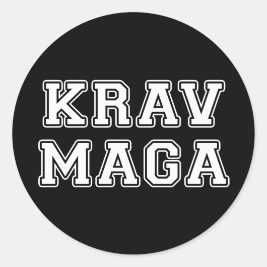 Sticker Rond Krav Maga (Devant)