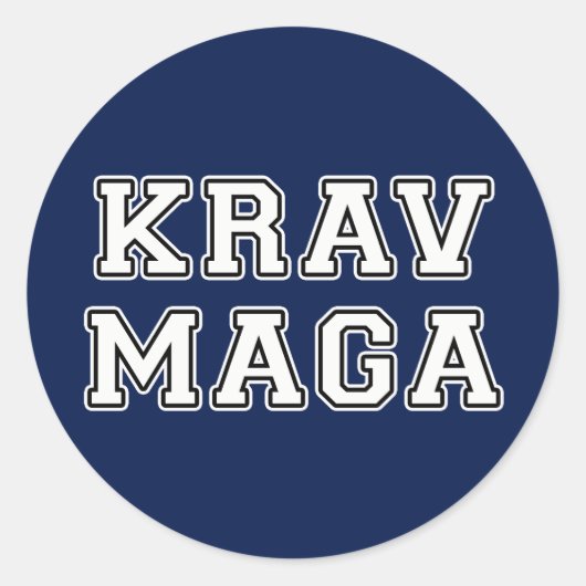 Sticker Rond Krav Maga (Devant)