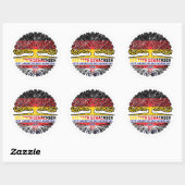 Sticker Rond Kroatien Kroatisch Deutsch Deutschland Baum Wurzel (Feuille)