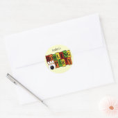 Sticker Rond KRW Custom Bowling fête d'anniversaire (Enveloppe)