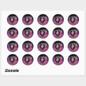 Sticker Rond KRW Dark Angel Gothique (Feuille)