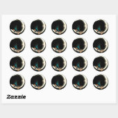 Sticker Rond KRW Luna (Feuille)