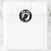 Sticker Rond KRW POW-MIA Vous N'Êtes Pas Oublié (Sac)
