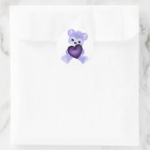 Sticker Rond KRW Purple Teddy (Sac)