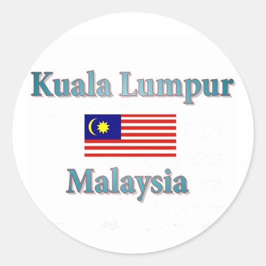 Sticker Rond Kuala Lumpur (Devant)