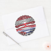 Sticker Rond Kuba Kubanisch Österreichisch Österreich Baum (Enveloppe)