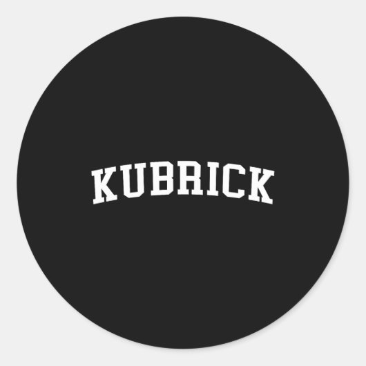 Sticker Rond Kubrick (Devant)