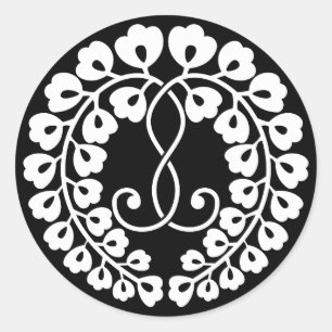 Sticker Rond Kujo wisteria