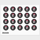 Sticker Rond Kung Fu Cat (Feuille)