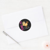Sticker Rond Kung Fu Chick (Enveloppe)