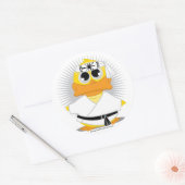 Sticker Rond Kung Fu Duck (Enveloppe)