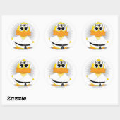 Sticker Rond Kung Fu Duck (Feuille)