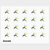 Sticker Rond Kung Fu Praying Mantis (Feuille)