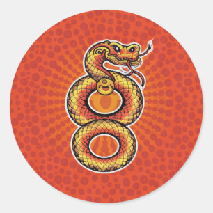STICKER ROND KUNG HEI FAT CHOI – LE SERPENT